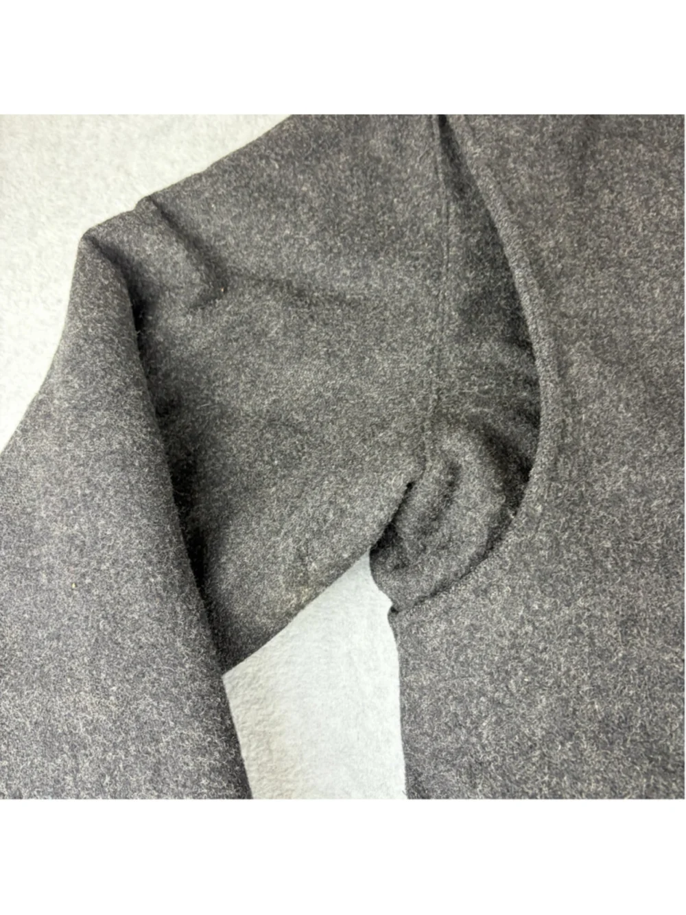 MEMBERS ONLY Wool Bomber Jacket Men’s Size 42 Gray Full Zip Made in Hong Kong
